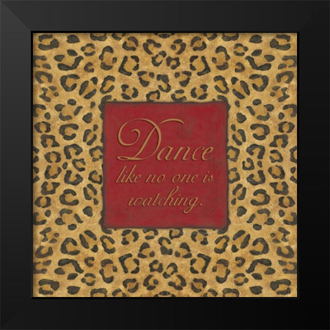 Dance Black Modern Wood Framed Art Print by Marrott, Stephanie