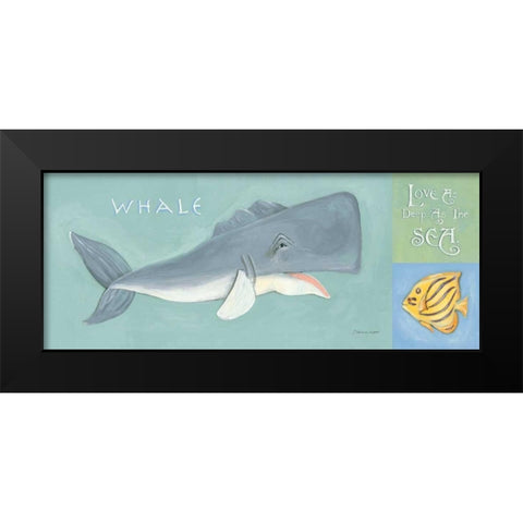 Love as Deep as the Sea Black Modern Wood Framed Art Print by Marrott, Stephanie