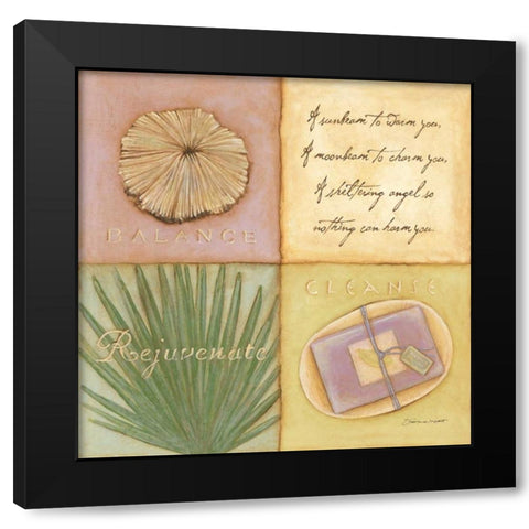 Cleanse Black Modern Wood Framed Art Print with Double Matting by Marrott, Stephanie