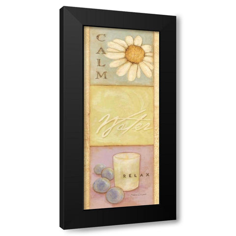 Calm Water Relax Black Modern Wood Framed Art Print with Double Matting by Marrott, Stephanie