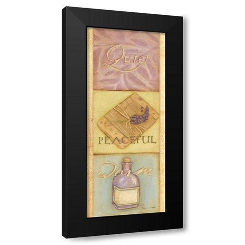 Quiet Peaceful Warm Black Modern Wood Framed Art Print with Double Matting by Marrott, Stephanie