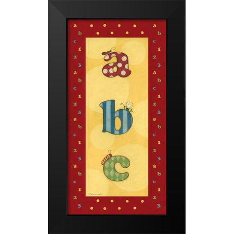 Juvenile ABC Black Modern Wood Framed Art Print by Marrott, Stephanie