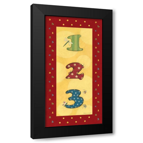 Juvenile 123 Black Modern Wood Framed Art Print with Double Matting by Marrott, Stephanie