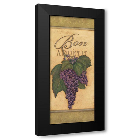 Bon Appetit Black Modern Wood Framed Art Print by Marrott, Stephanie