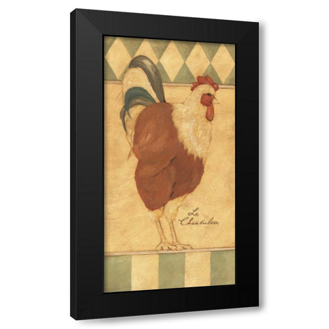 Le Chanticleer Black Modern Wood Framed Art Print with Double Matting by Marrott, Stephanie