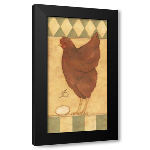 La Poule Black Modern Wood Framed Art Print with Double Matting by Marrott, Stephanie