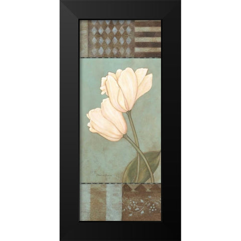 Tulip Black Modern Wood Framed Art Print by Marrott, Stephanie