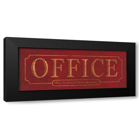 Office Black Modern Wood Framed Art Print with Double Matting by Marrott, Stephanie