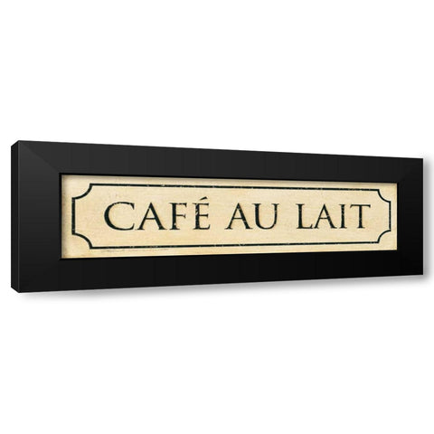 Cafe Au Lait Black Modern Wood Framed Art Print with Double Matting by Marrott, Stephanie