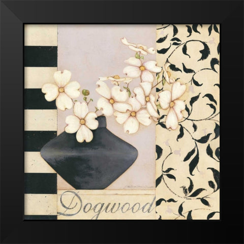 Dogwood Black Modern Wood Framed Art Print by Marrott, Stephanie