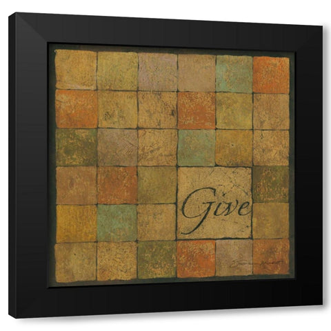 Give Black Modern Wood Framed Art Print with Double Matting by Marrott, Stephanie