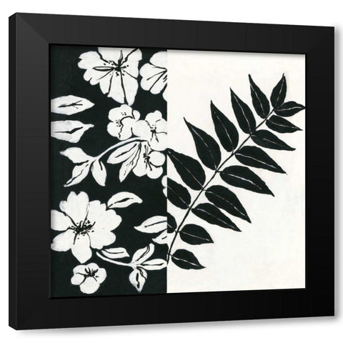 Black and White I Black Modern Wood Framed Art Print by Marrott, Stephanie