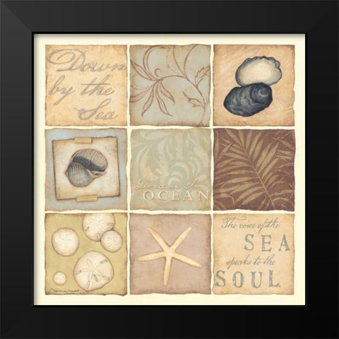 Dance in the Ocean Black Modern Wood Framed Art Print by Marrott, Stephanie
