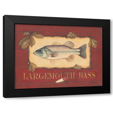 Bass Black Modern Wood Framed Art Print by Marrott, Stephanie