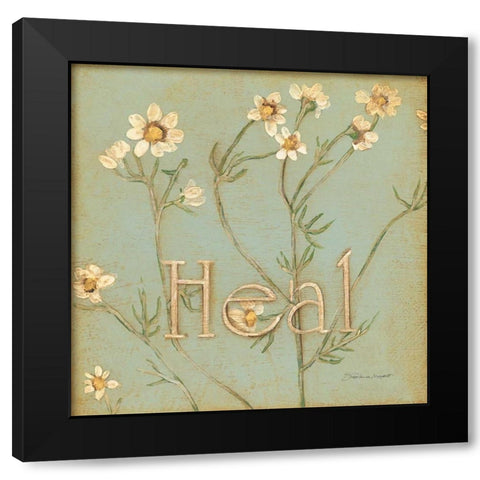 Heal Black Modern Wood Framed Art Print with Double Matting by Marrott, Stephanie