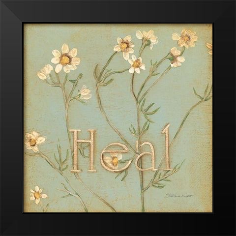 Heal Black Modern Wood Framed Art Print by Marrott, Stephanie