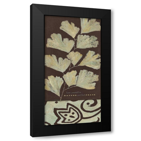 Lose Yourself Black Modern Wood Framed Art Print with Double Matting by Marrott, Stephanie