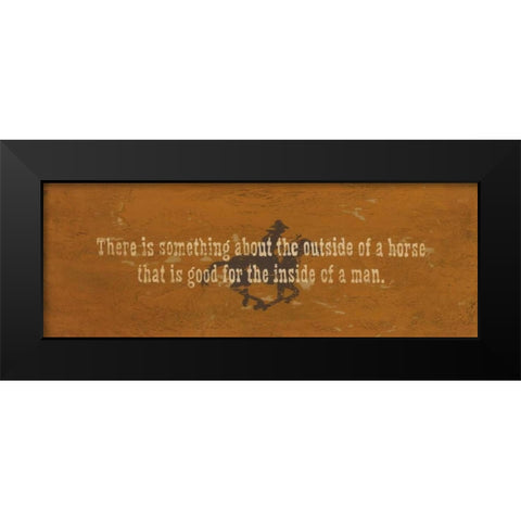 Inside of a Man Black Modern Wood Framed Art Print by Marrott, Stephanie