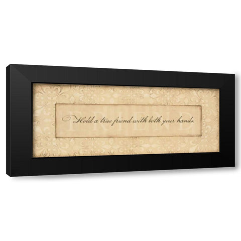 Friends Black Modern Wood Framed Art Print by Marrott, Stephanie