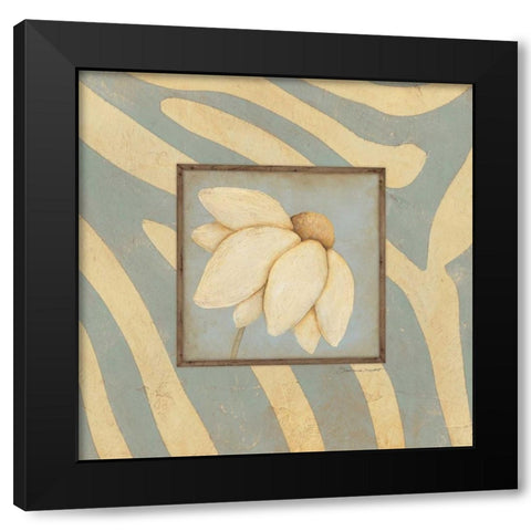 Daisy Bloom Black Modern Wood Framed Art Print by Marrott, Stephanie