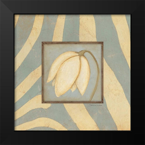 Daisy Blossom Black Modern Wood Framed Art Print by Marrott, Stephanie