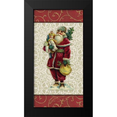 Pere Noel Black Modern Wood Framed Art Print by Marrott, Stephanie