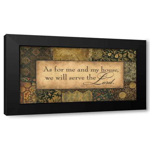 As For Me Black Modern Wood Framed Art Print with Double Matting by Marrott, Stephanie