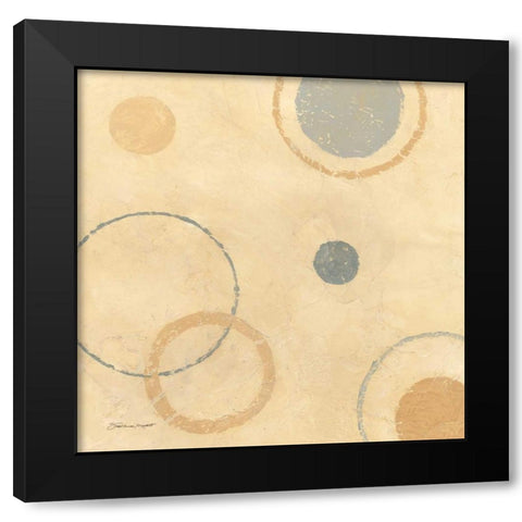Circle Collage II Black Modern Wood Framed Art Print by Marrott, Stephanie