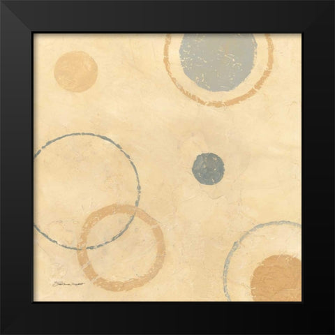 Circle Collage II Black Modern Wood Framed Art Print by Marrott, Stephanie