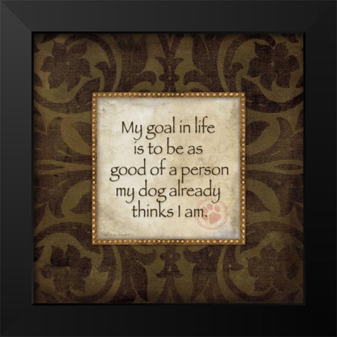 Good Person Black Modern Wood Framed Art Print by Marrott, Stephanie