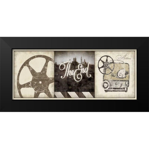 The End Black Modern Wood Framed Art Print by Marrott, Stephanie