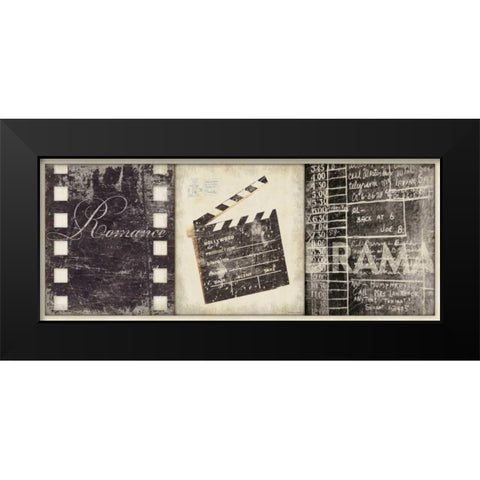 Drama Black Modern Wood Framed Art Print by Marrott, Stephanie