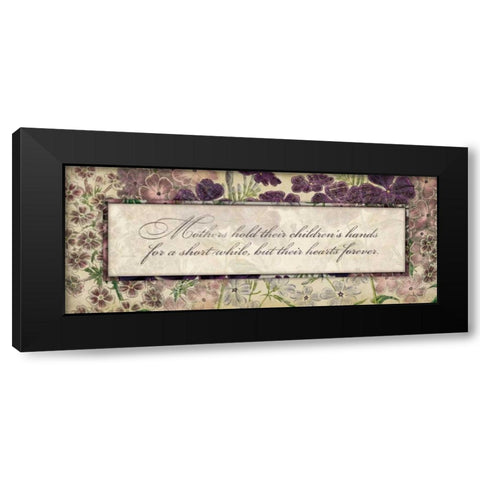 Mothers Hold Black Modern Wood Framed Art Print with Double Matting by Marrott, Stephanie