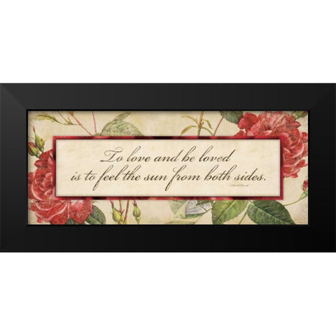 To Love Black Modern Wood Framed Art Print by Marrott, Stephanie