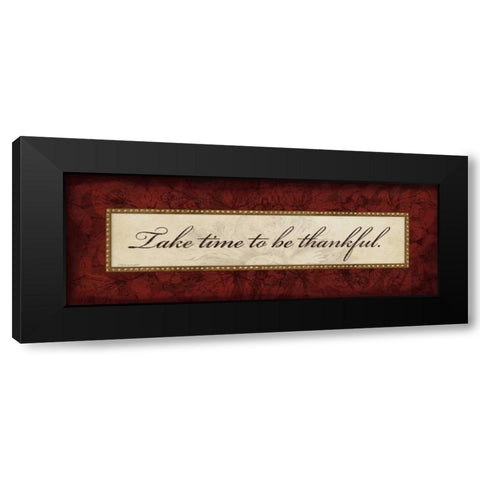 Take Time Black Modern Wood Framed Art Print with Double Matting by Marrott, Stephanie