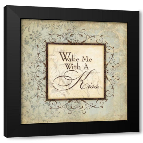 Wake Me Black Modern Wood Framed Art Print by Marrott, Stephanie