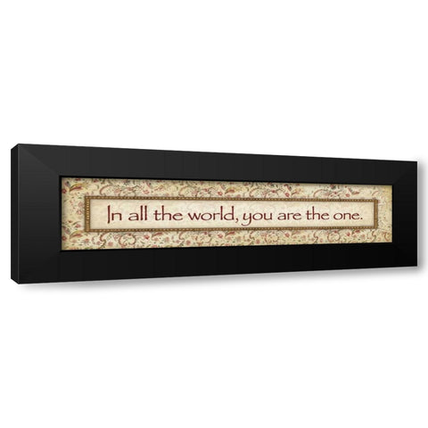 You Are the One Black Modern Wood Framed Art Print with Double Matting by Marrott, Stephanie