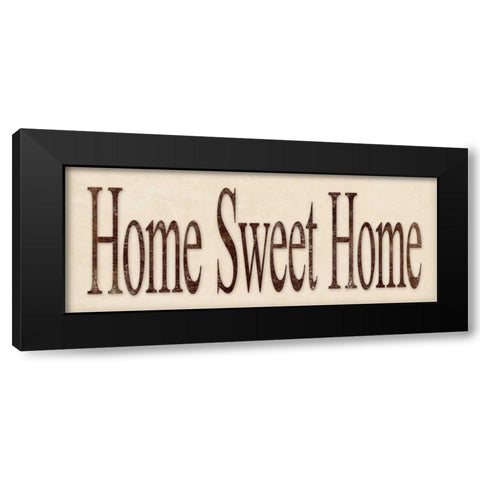 Home Sweet Home Black Modern Wood Framed Art Print by Marrott, Stephanie