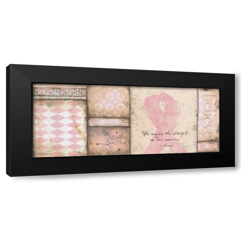Strength Black Modern Wood Framed Art Print with Double Matting by Marrott, Stephanie