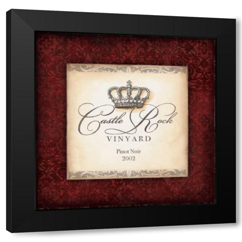 Pinot Black Modern Wood Framed Art Print by Marrott, Stephanie