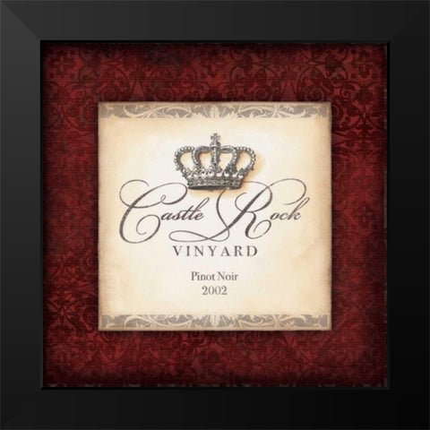 Pinot Black Modern Wood Framed Art Print by Marrott, Stephanie