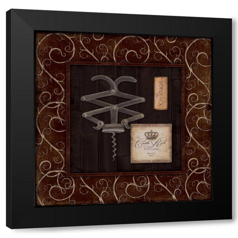 Corkscrew I Black Modern Wood Framed Art Print by Marrott, Stephanie