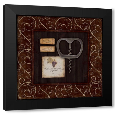 Corkscrew IV Black Modern Wood Framed Art Print by Marrott, Stephanie