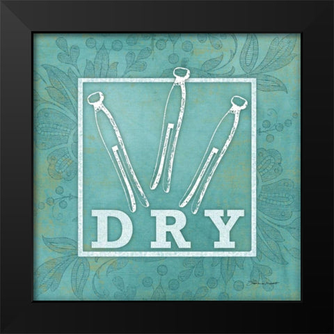 Dry Black Modern Wood Framed Art Print by Marrott, Stephanie