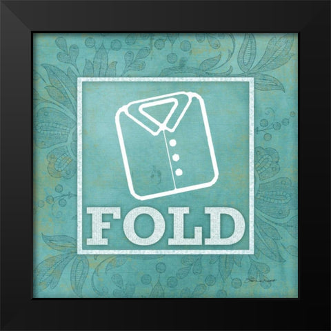 Fold Black Modern Wood Framed Art Print by Marrott, Stephanie