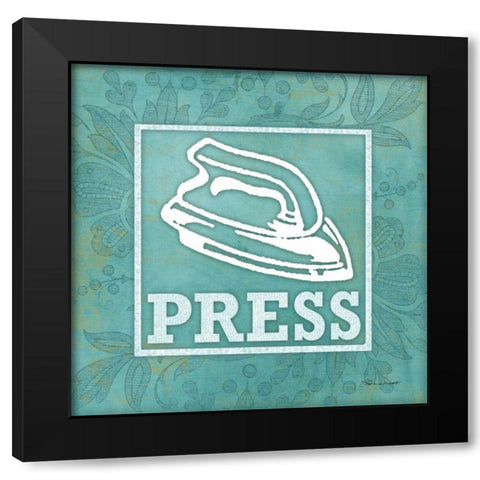 Press Black Modern Wood Framed Art Print with Double Matting by Marrott, Stephanie