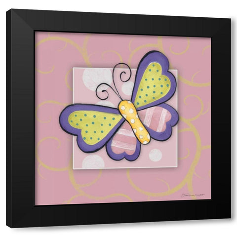 Butterfly I Black Modern Wood Framed Art Print by Marrott, Stephanie