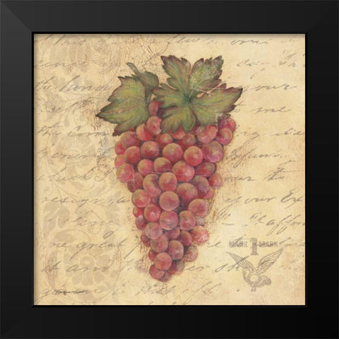 Grapes III Black Modern Wood Framed Art Print by Marrott, Stephanie