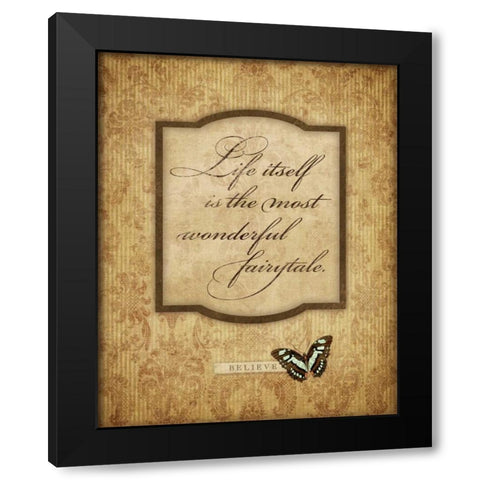 Life Itself Black Modern Wood Framed Art Print by Marrott, Stephanie