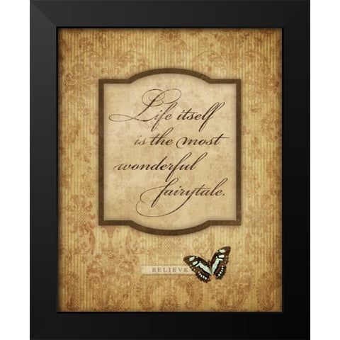 Life Itself Black Modern Wood Framed Art Print by Marrott, Stephanie